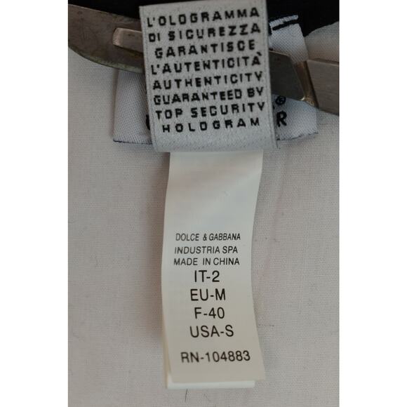 NWT DOLCE GABBANA M51392 BLACK WHITE ZEBRA PRINT LOGO THONG UNDERWEAR S - Picture 10 of 12